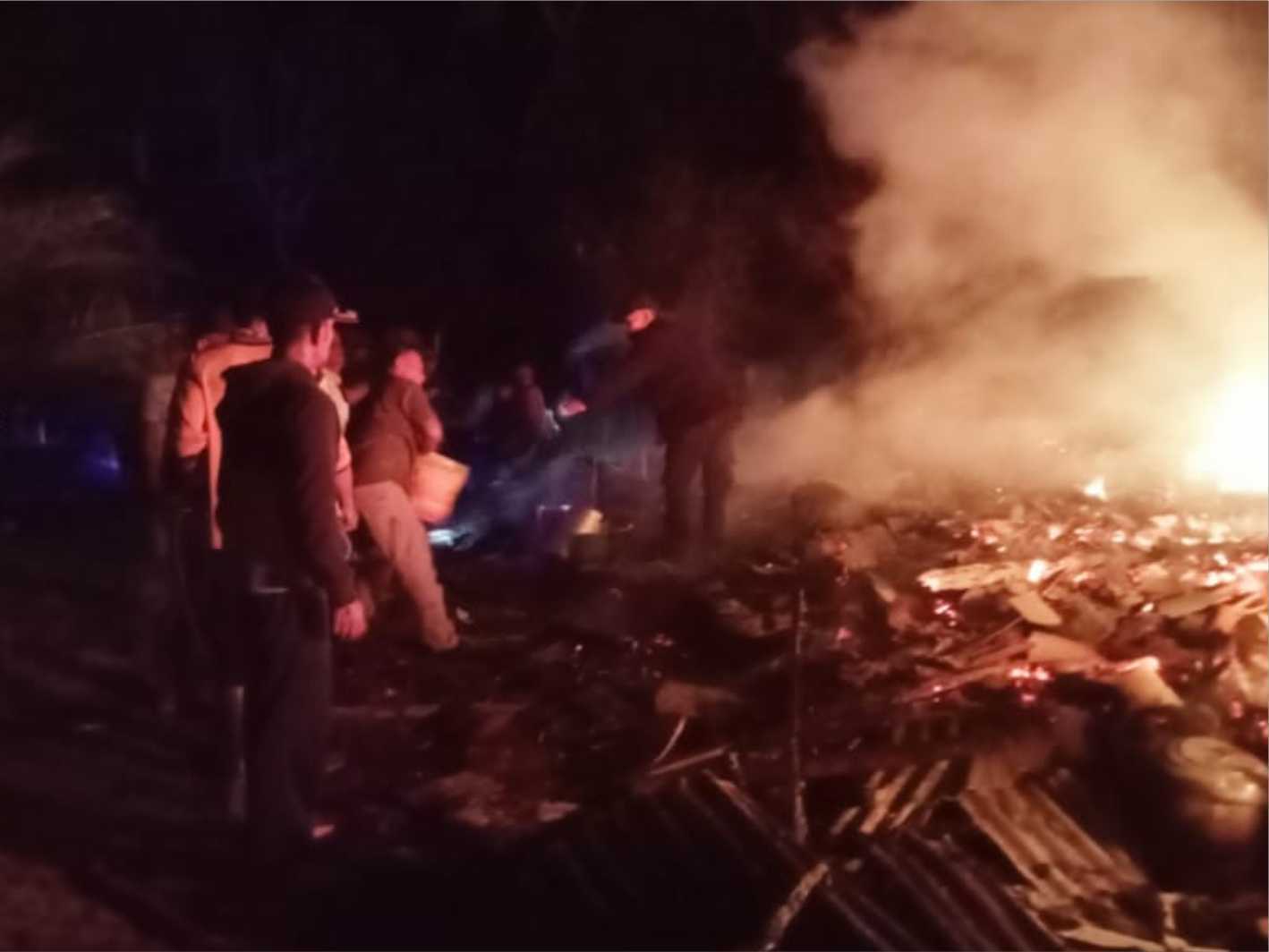 Rumah Mess PTPN di Cibalong Garut Terbakar Akibat Korsleting Listrik